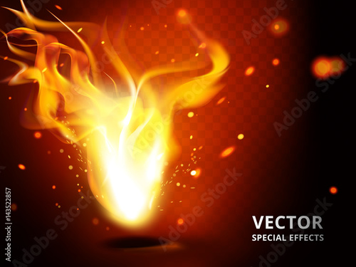 small flame special effect
