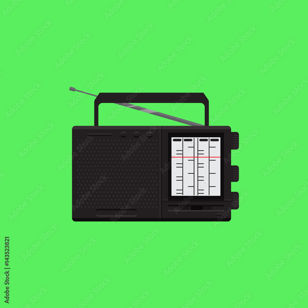 Obraz premium Radio vector illustration