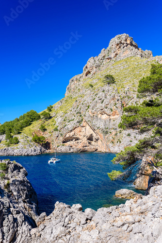 Torrent de Pareis and Port de Sa Calobra - beautiful coast of Mallorca  Spain