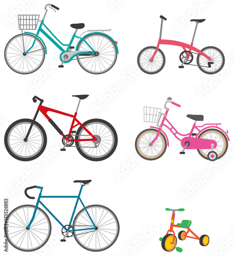 いろいろな自転車　イメージイラスト
