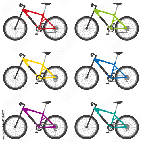 マウンテンバイク　カラーバリエーション