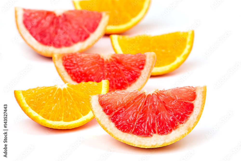 orange slices and grapefruit slices orange slices and grapefruit slices