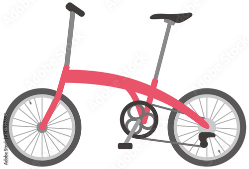 折りたたみ式自転車のイメージイラスト