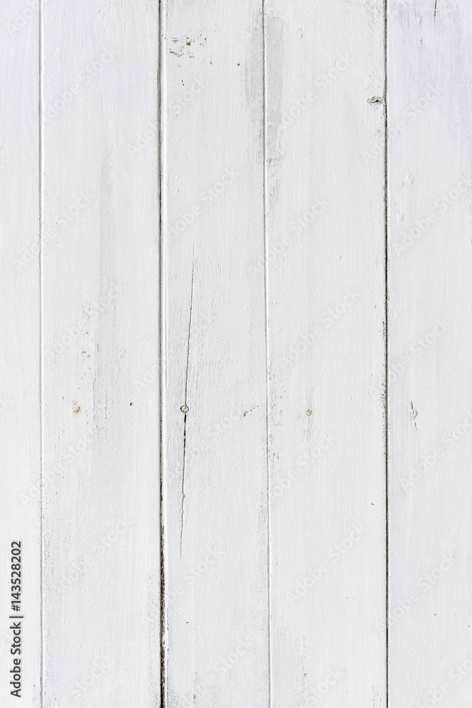 Naklejka premium White painted wood background