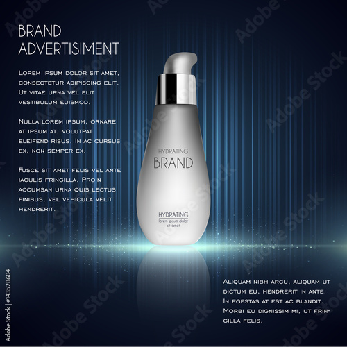 Cosmetic ads template, essence bottle