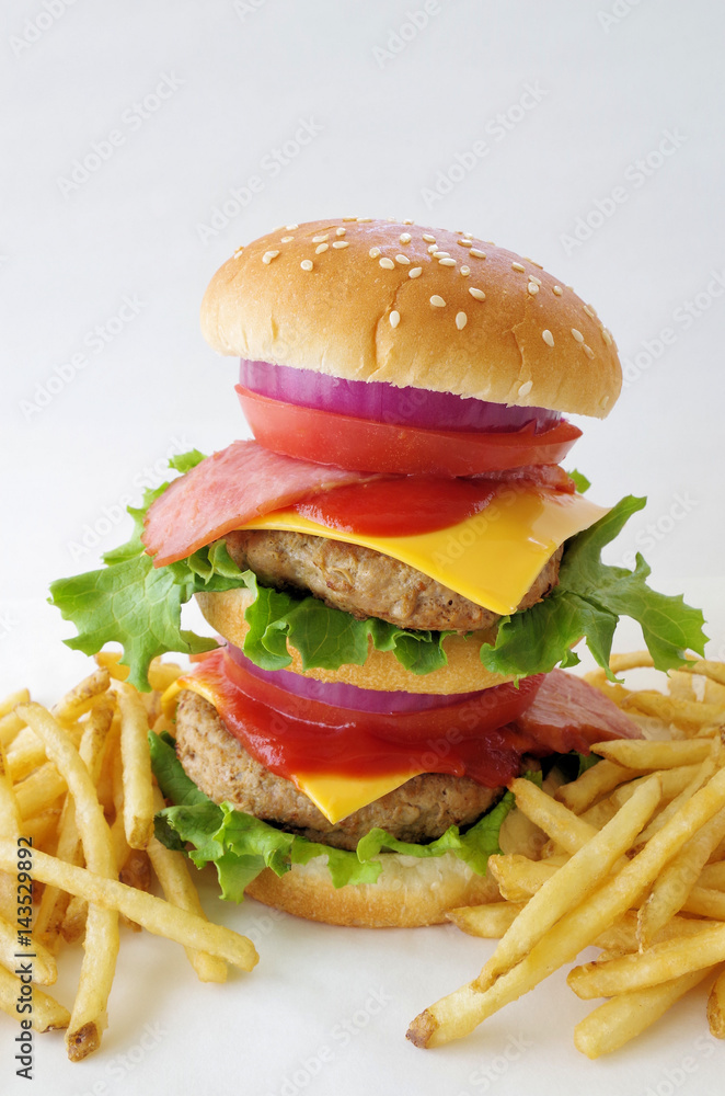 ハンバーガーとポテト ハンバーガーとポテト