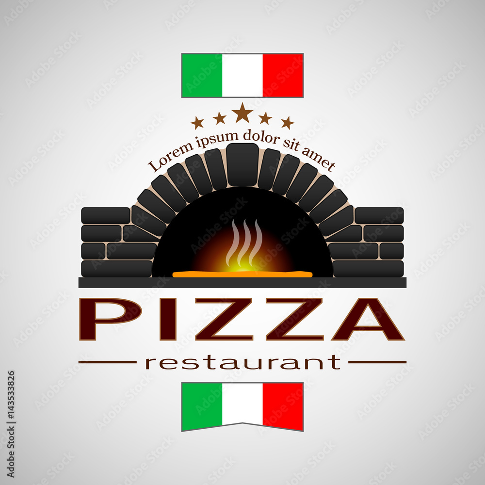 logo pizza italian restaurant Stock Vector | Adobe Stock