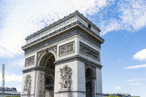 Arc de triomphe in Paris, one of the most famous monuments © ilolab