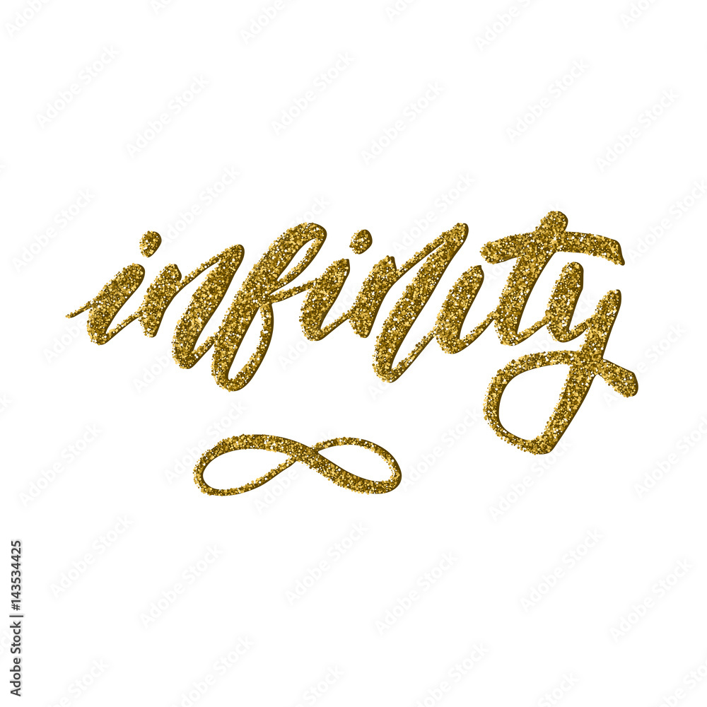 Infinity symbol - inspirational lettering design
