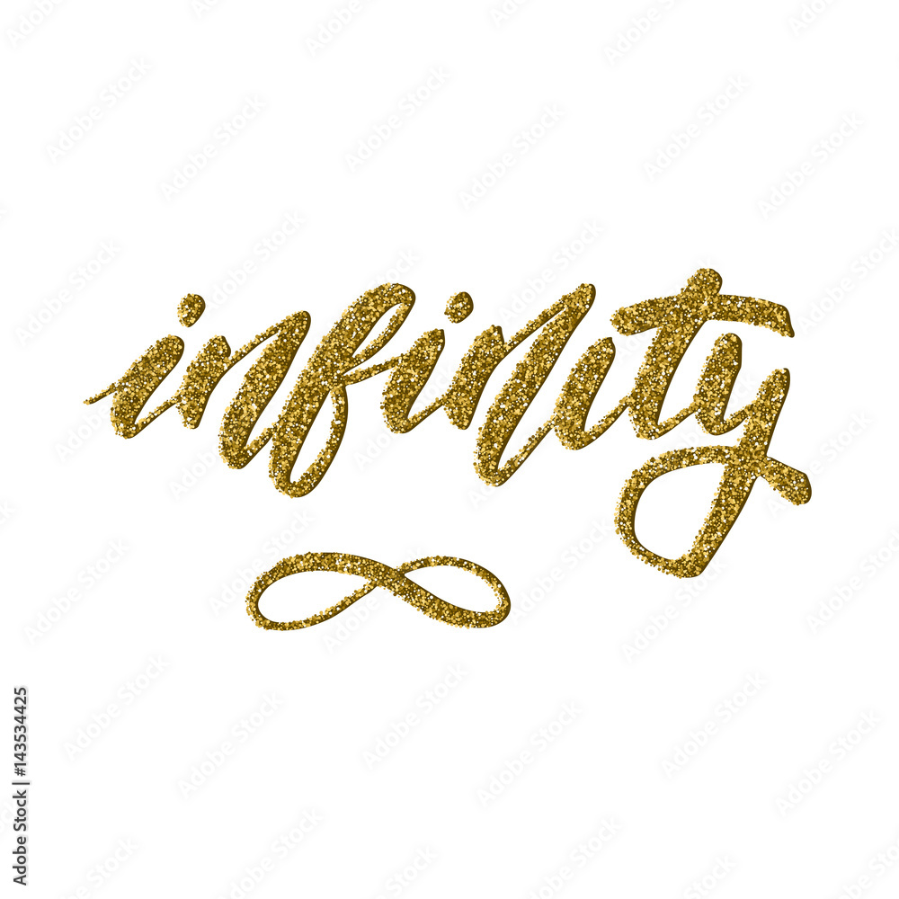 Infinity symbol - inspirational lettering design Infinity symbol - inspirational lettering design