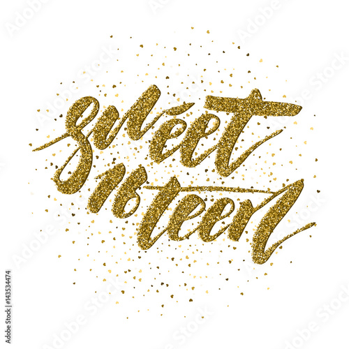 Sweet Sixteen - lettering design