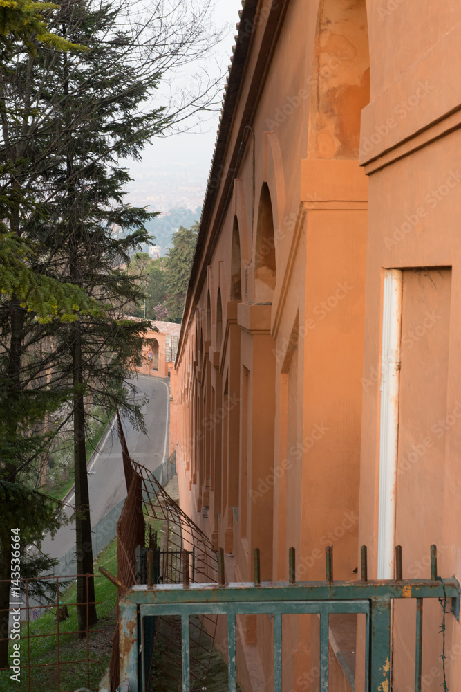 Porticato santuario della madonna di San Luca Bologna Porticato santuario della madonna di San Luca Bologna