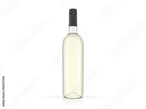 A bottle of wine for your design and logo.