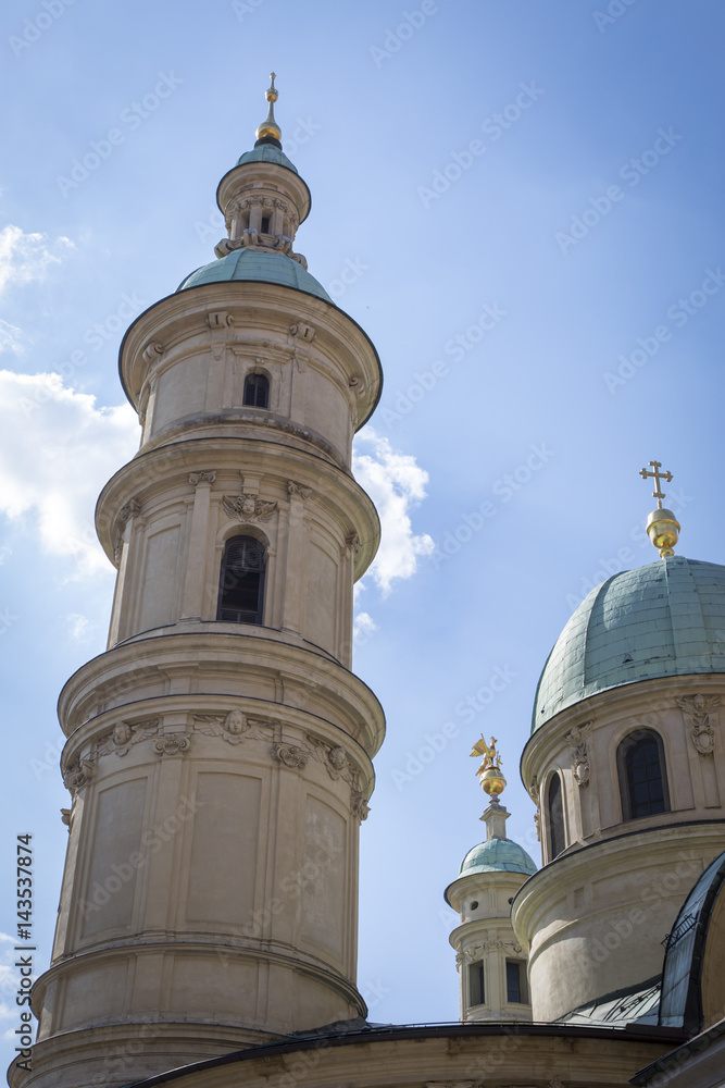 türme der katharinenkirche,graz.mausoleum kaiser Ferdinand II