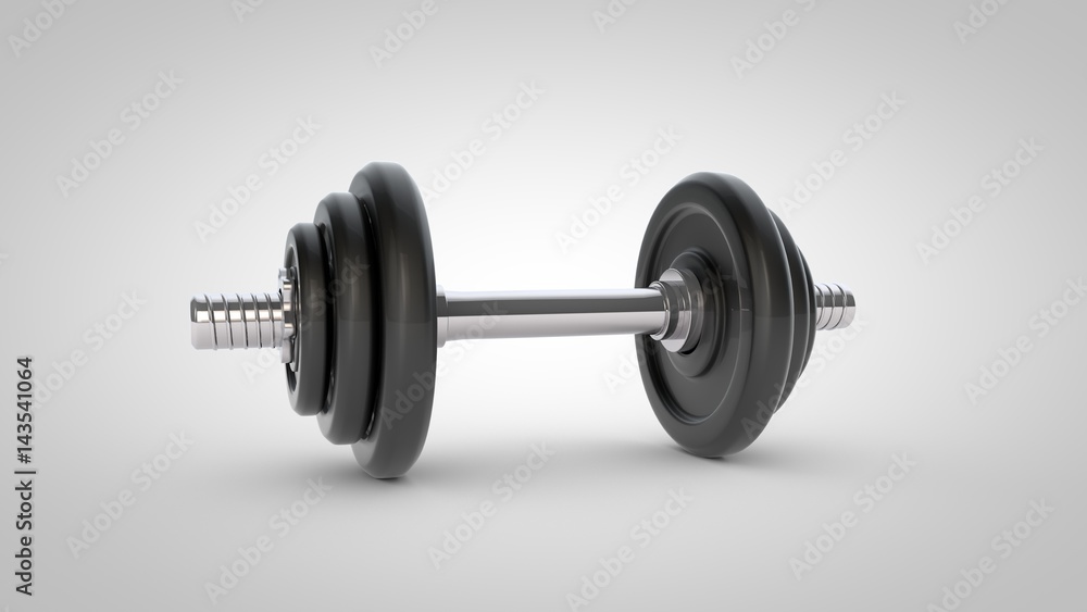 Dumbbell isolated on white background Dumbbell isolated on white background