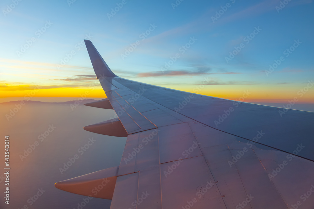 Obraz premium wing of aircraft