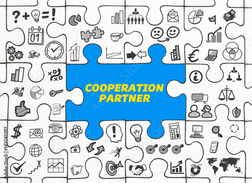 Cooperation Partner / Puzzle mit Symbole