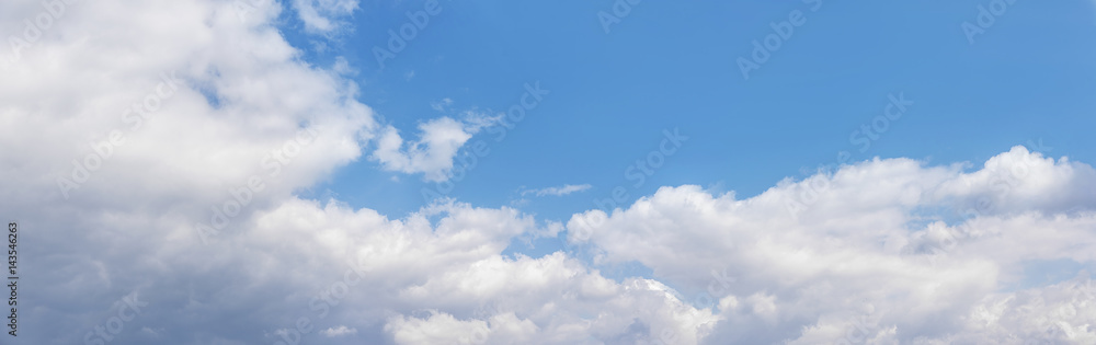 Beautiful cloudy sky panorama.