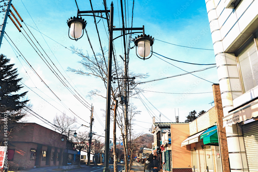 Karuizawa is a mountain resort town, a shopping street district only an hour from Tokyo on the Nagano.