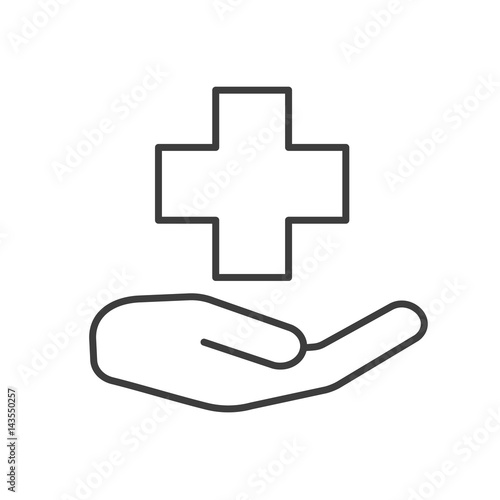 Medical care linear icon