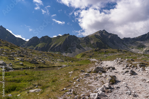 Landscape of the High Tatras in Slovakia.