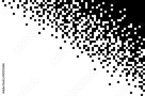 Isolated black elements on white background