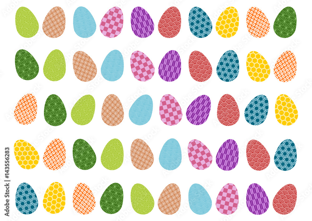 イースターエッグ イラスト 和柄 壁紙 Stock Vector Adobe Stock イースターエッグ イラスト 和柄 壁紙 Stock Vector Adobe Stock