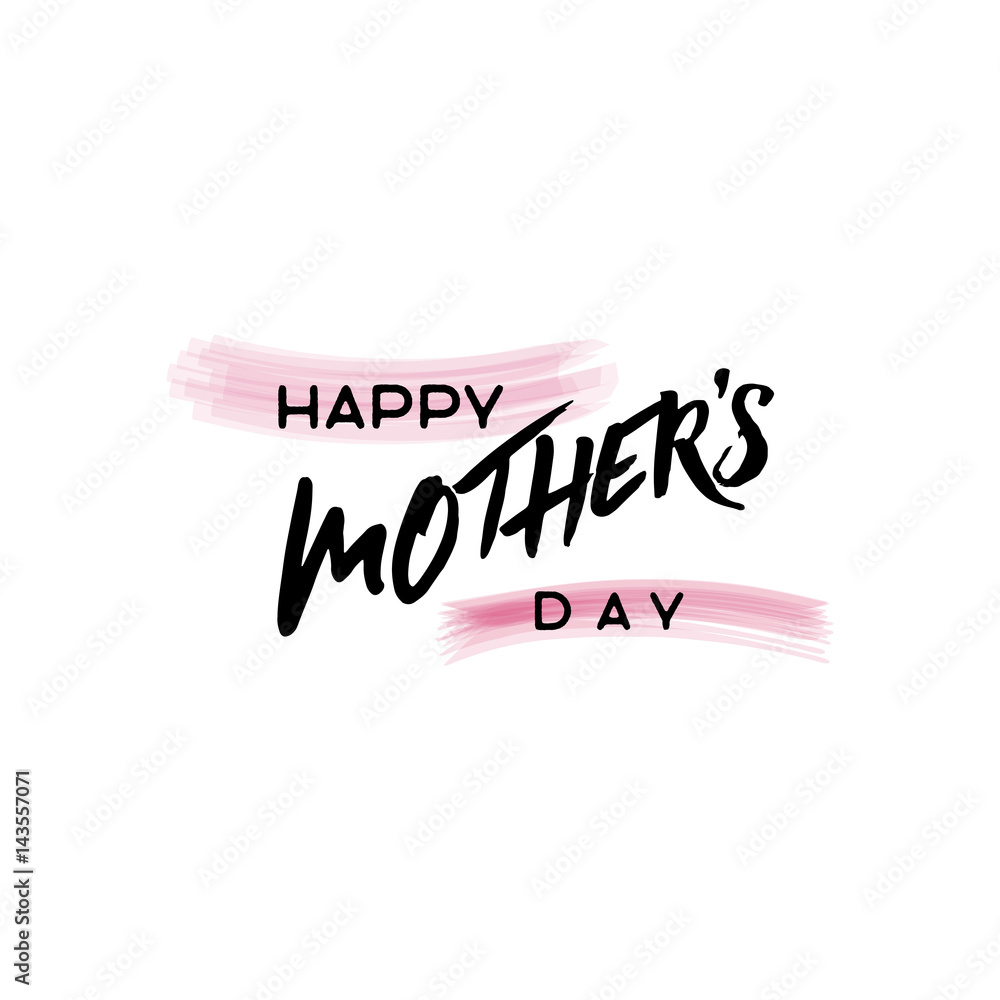 lettering and calligraphy modern - Mother's day. Sticker, stamp, logo - hand made lettering and calligraphy modern - Mother's day. Sticker, stamp, logo - hand made