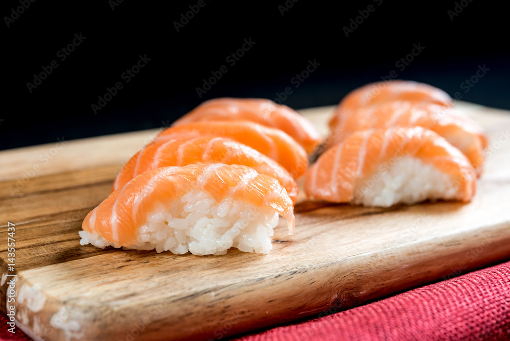 fresh sushi traditional japanese food on the table fresh sushi traditional japanese food on the table