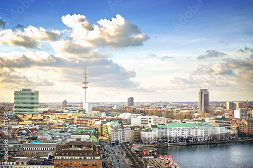 Hamburg cityscape, Germany