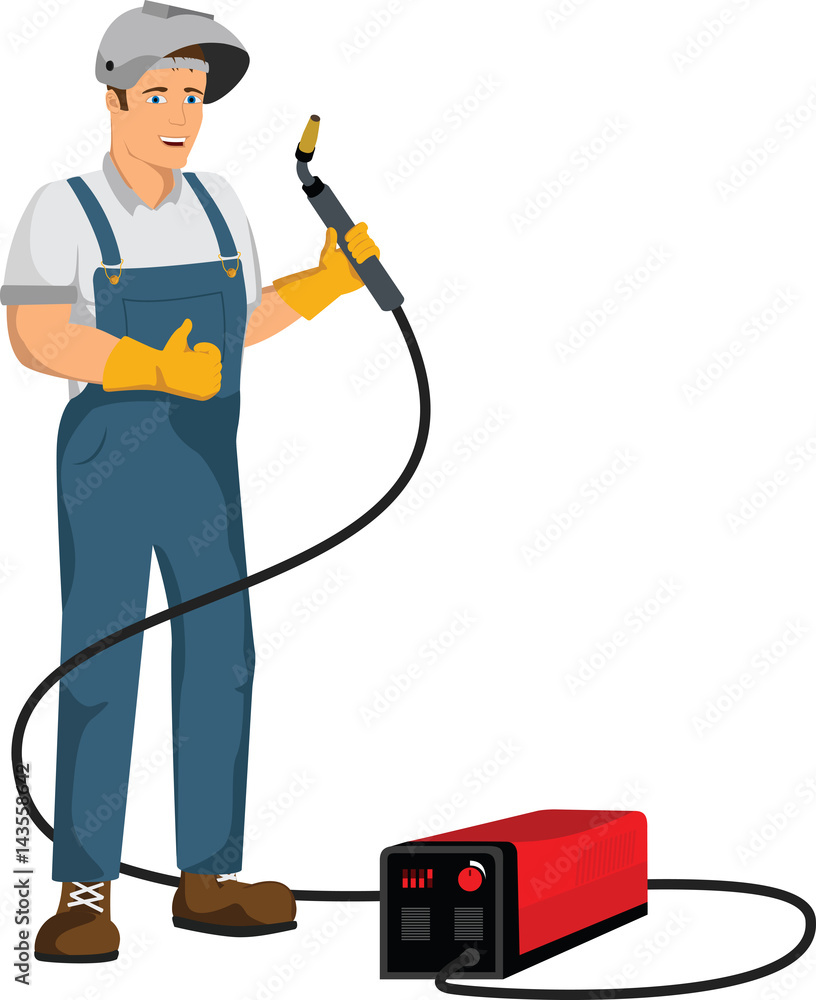 welder worker with equipment welder worker with equipment
