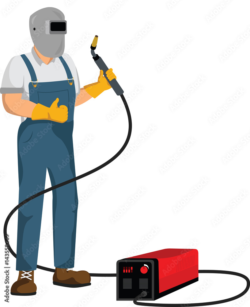welder worker with equipment welder worker with equipment