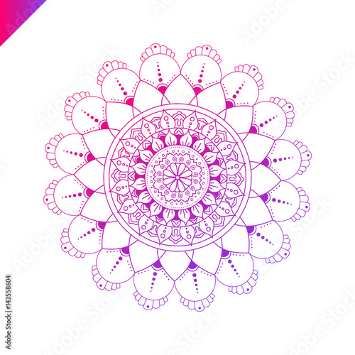 Mandala. Vintage decorative elements. Hand drawn background. Islam, Arabic, Indian, ottoman motifs.