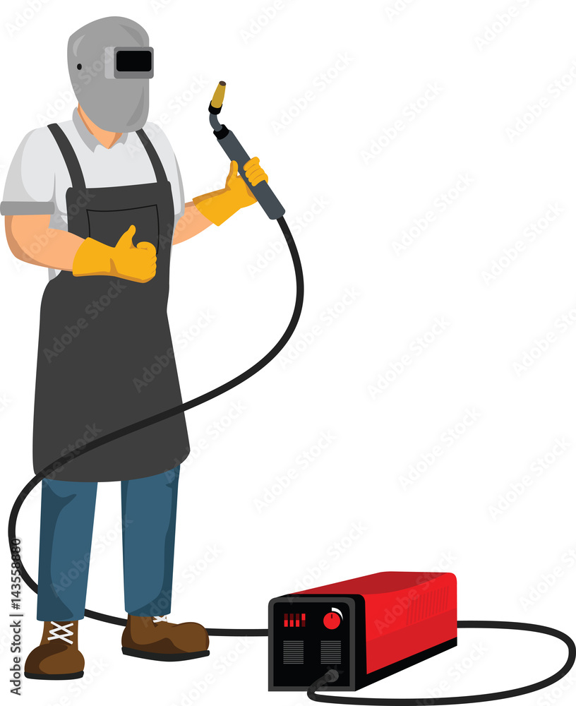 welder worker with equipment welder worker with equipment
