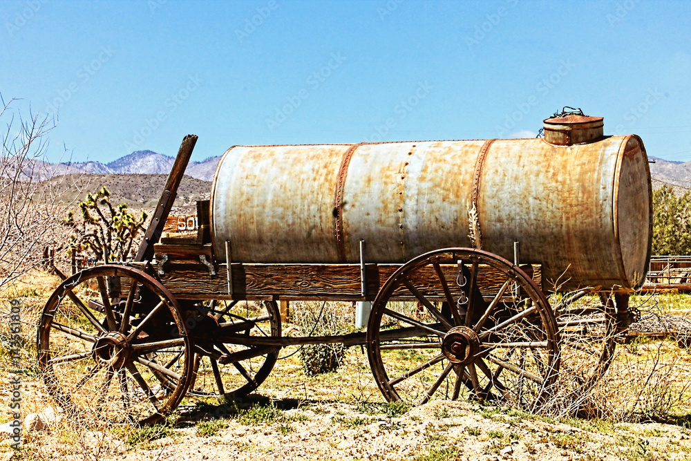 Vintage wooden wagon