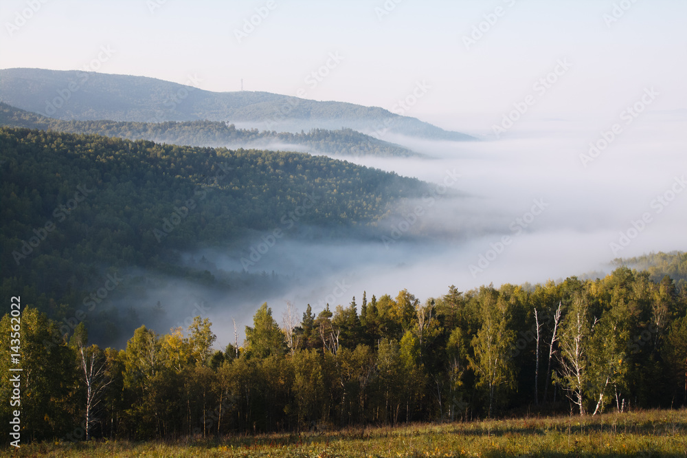 Fog in the mountains