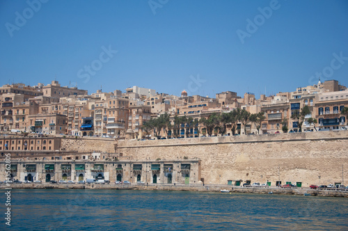 Fort, Malta. Small island.    