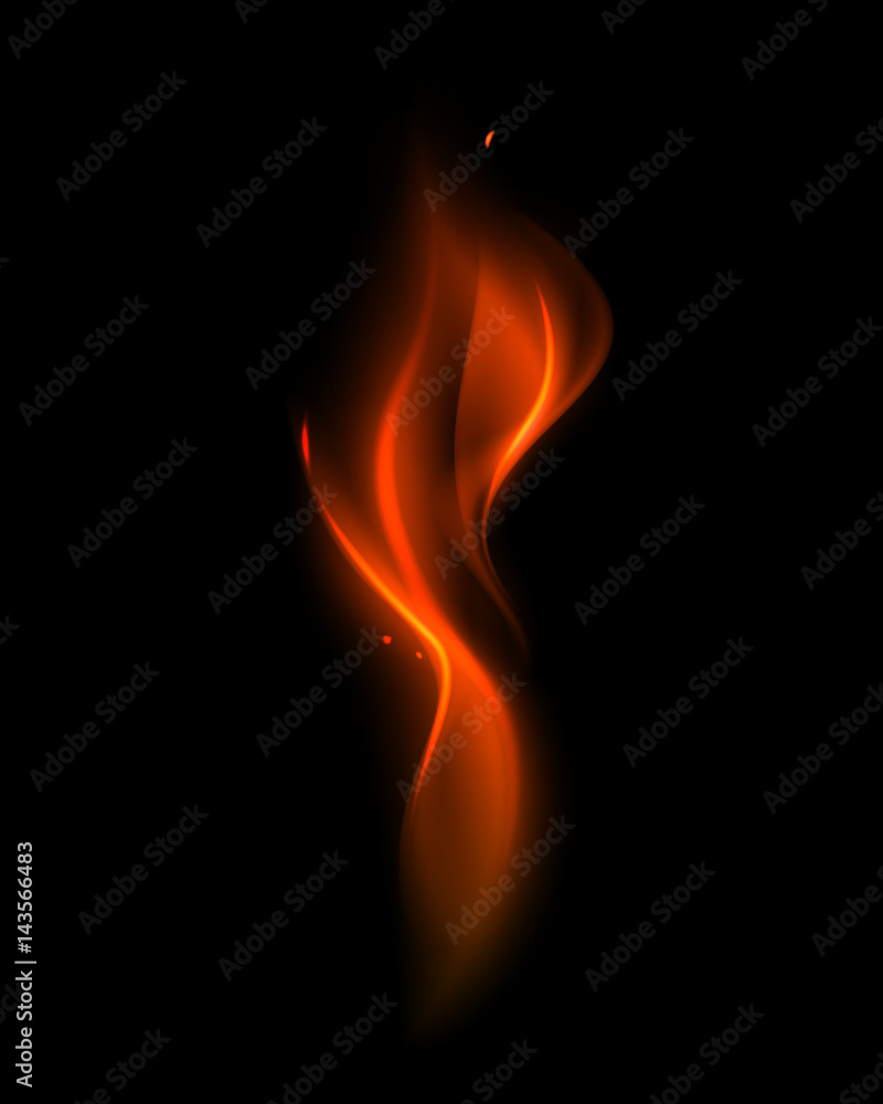 Vector Abstract Red Fire Flame Vector Abstract Red Fire Flame