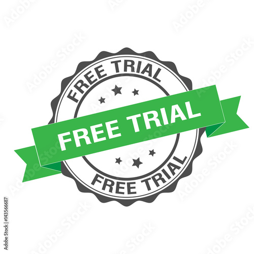 Free trial stamp illustration