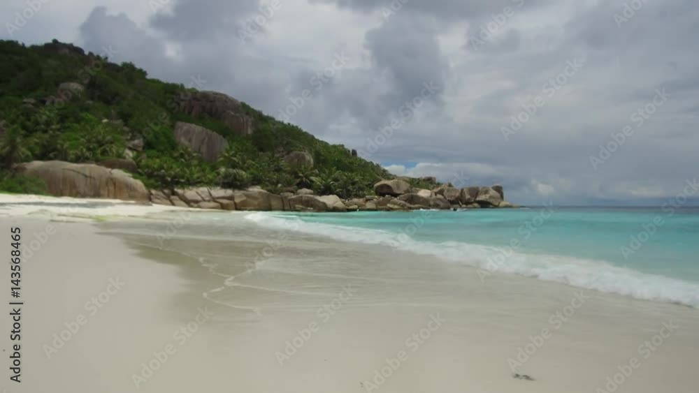 island beach in indian ocean on seychelles island beach in indian ocean on seychelles