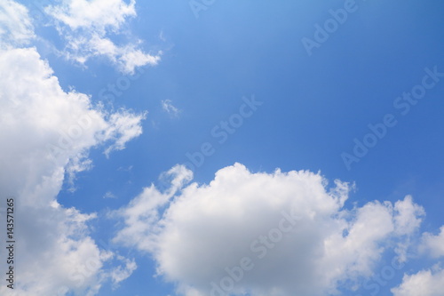 Soft blue sky with cloud art of nature beautiful and copy space for add text