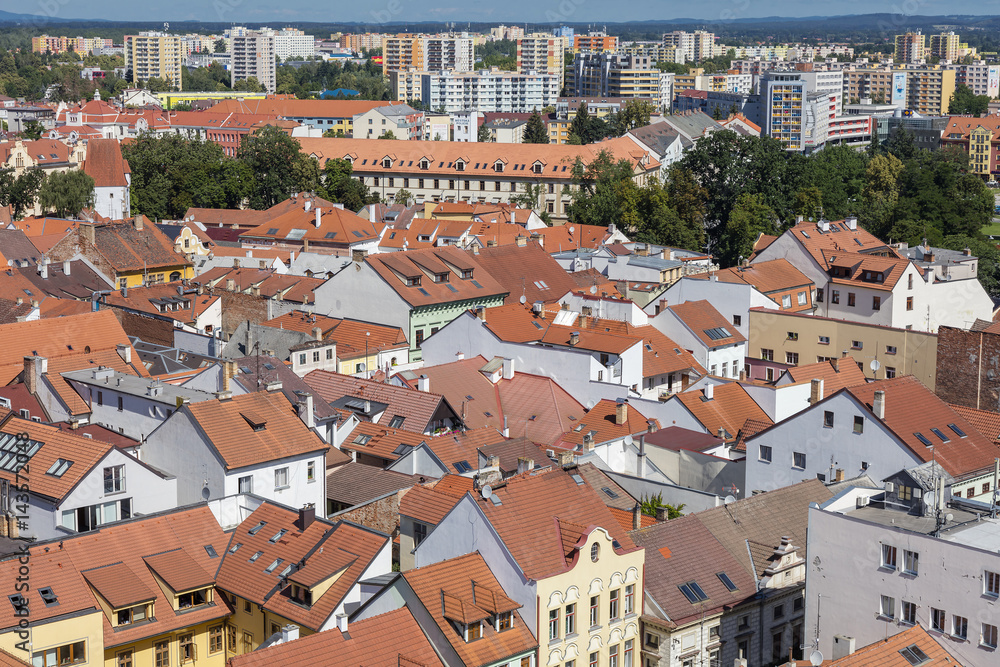 Historic centre of Ceske Budejovice, Budweis, Budvar, South Bohemia, Czech Republic, Europe