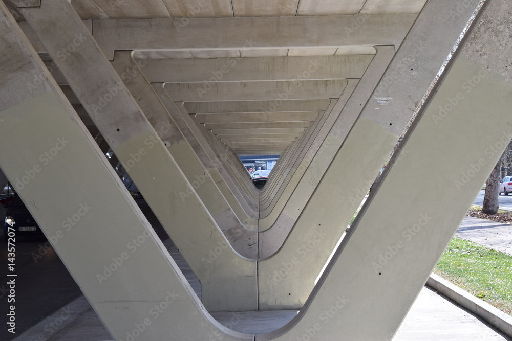 Obraz premium Estructura de hormigón.