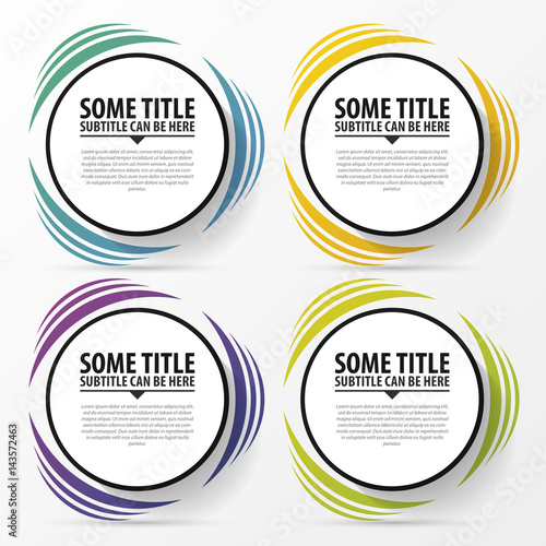Circle infographic concept. Template for diagram. Vector