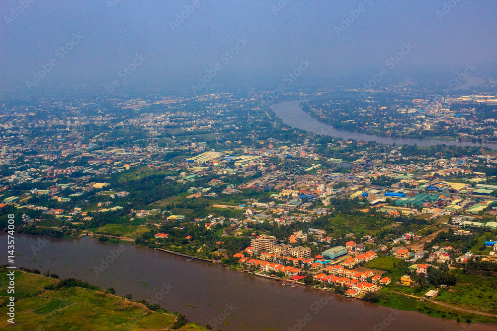 High view of Sai Gon city.