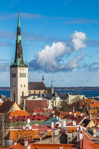 St.Olaf Church In Spring Tallinn