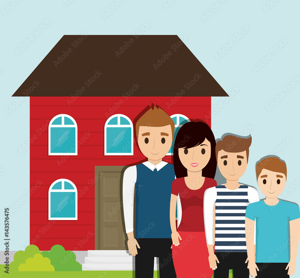 family home together image vector illustration eps 10 family home together image vector illustration eps 10