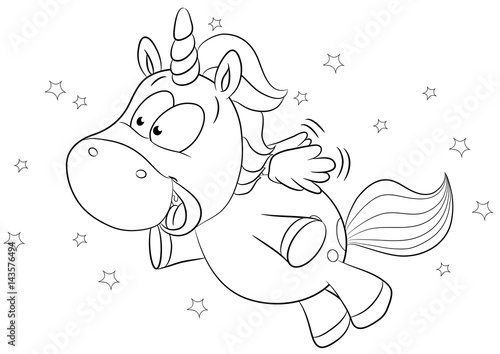 Niedliches Einhorn Vektor Illustration