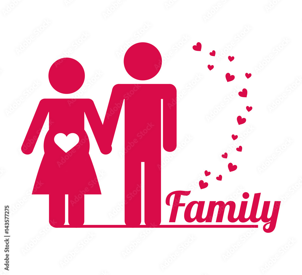 lovely family couple pregnant poster vector illustration eps 10 lovely family couple pregnant poster vector illustration eps 10