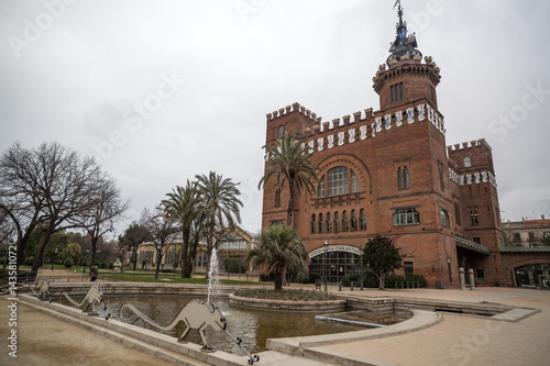 Building, modernist style, Castle, Castell dels Tres Dragons, by Lluis Domenech i Montaner, Park Ciutadella, Barcelona,Spain.